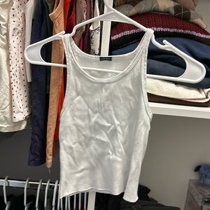 Brandy Melville White Racerback Tank